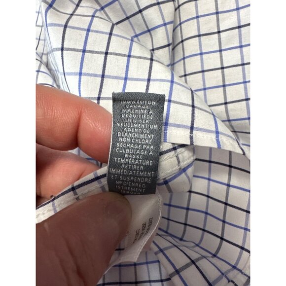 Bonobos Mens Standard Fit Button-Down Shirt With Blue & White Check Pattern Size - Picture 6 of 9